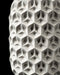 Close-up of Trihex vase faceted hex-cell texture