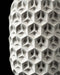 Close-up of Trihex vase faceted hex-cell texture