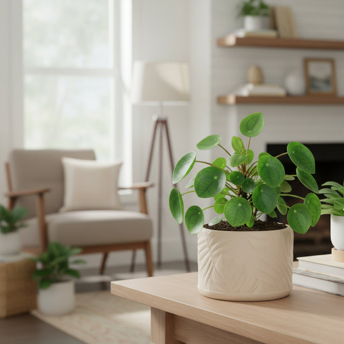 Planter Pot "Tropica" – 3D Printed Decorative Plant Pot with Drainage Options