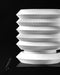 Varo stacked ribbed round indoor planter, front view