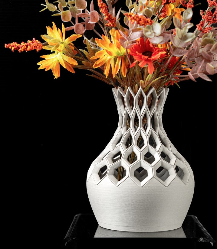 Hexa geometric openwork vase for flowers, product view 7