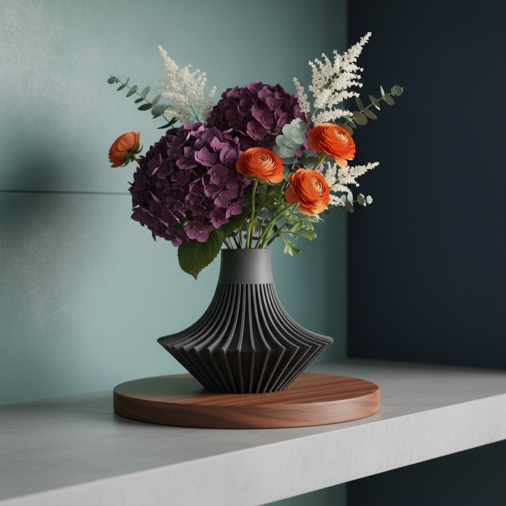 Yin ribbed vase for flowers, product view 15