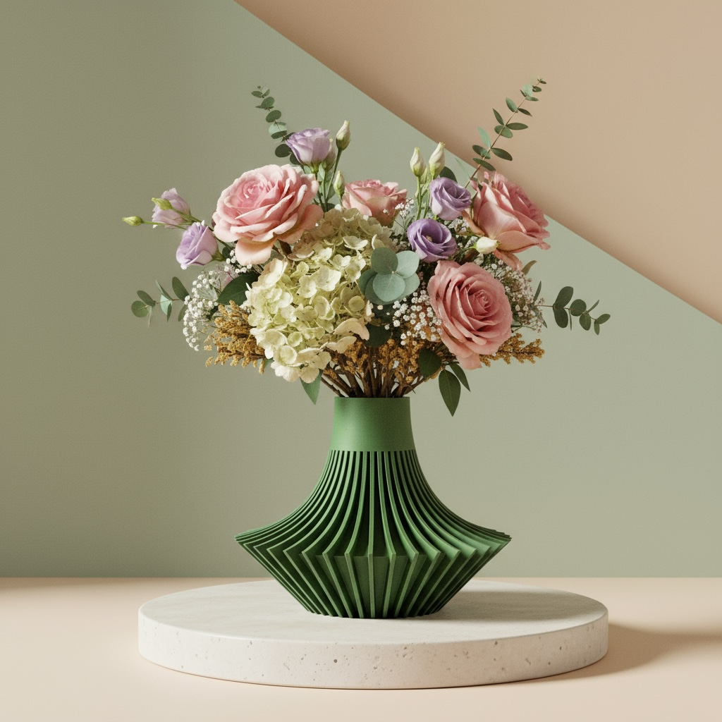 Yin ribbed vase for flowers, product view 16