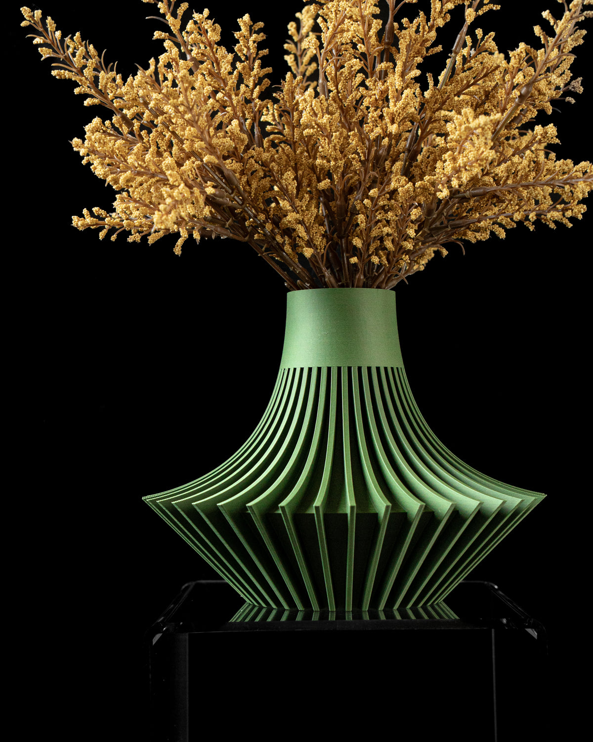 Yin ribbed vase for flowers, product view 5
