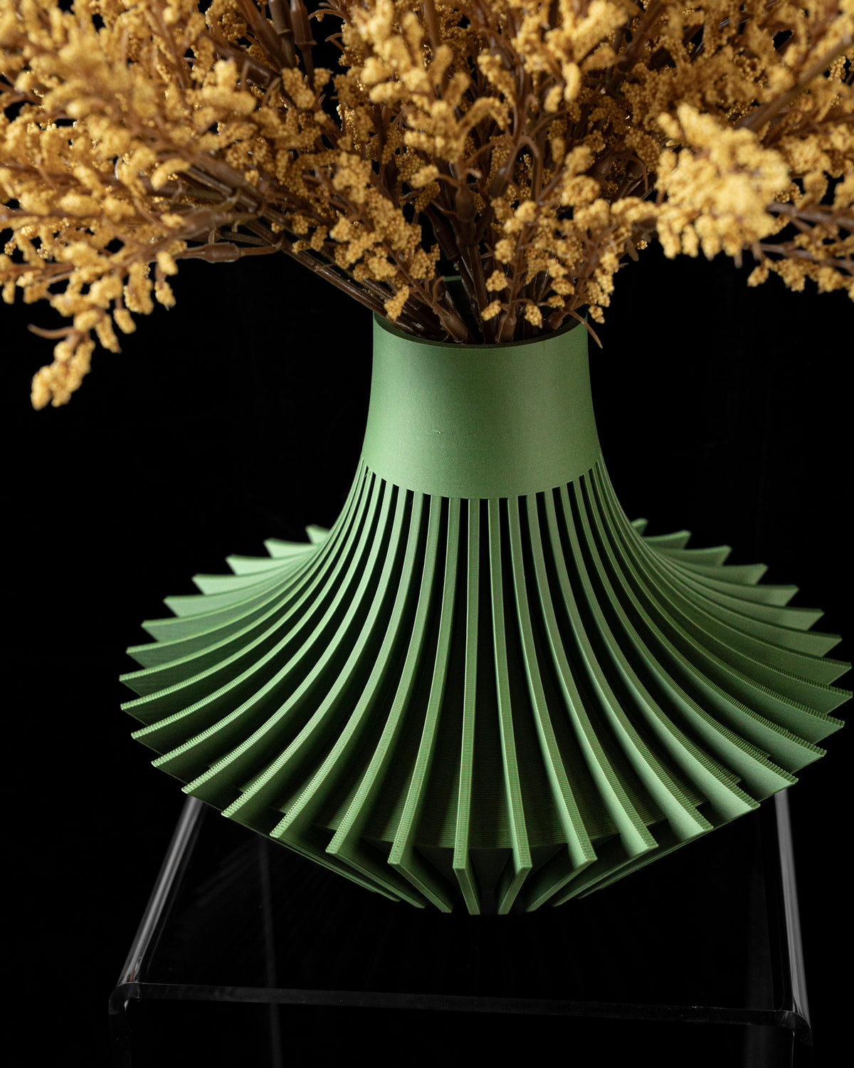 Yin ribbed vase for flowers, product view 6