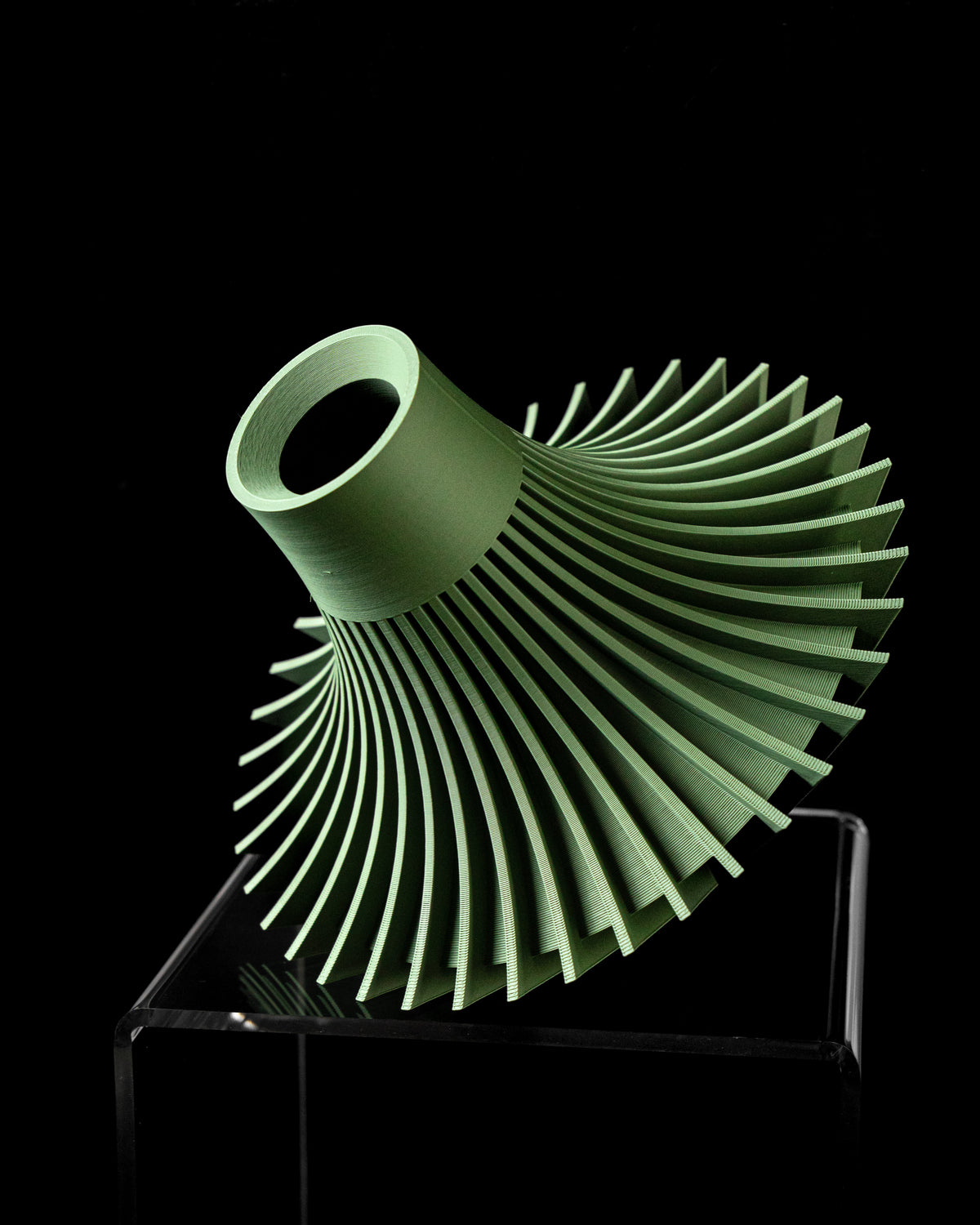 Yin ribbed vase for flowers, product view 8