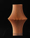 Vela sculptural flared ribbed vase, front product view