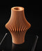 Vela ribbed hourglass vase, angled product view