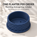 One Vewo bonsai planter per order with matching drainage tray; grouped main photos show color and size options