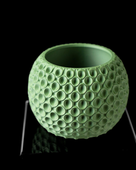 3d printed low planter pot with bubble surface, succulent pots, flower pots, unique home decor, planter pot, ornate flower pot, planter pots unique, gifts for mom, book plant pot, unique planter, pots and planters, 3d printed planter, indoor planters