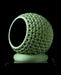 green planter pot closeup showing bubble texture, ornate flower pot, unique home decor, planter pot, gifts for mom, book plant pot, planter pots unique, unique planter, 3d printed planter, succulent pots, flower pots, low planter pot, indoor planters