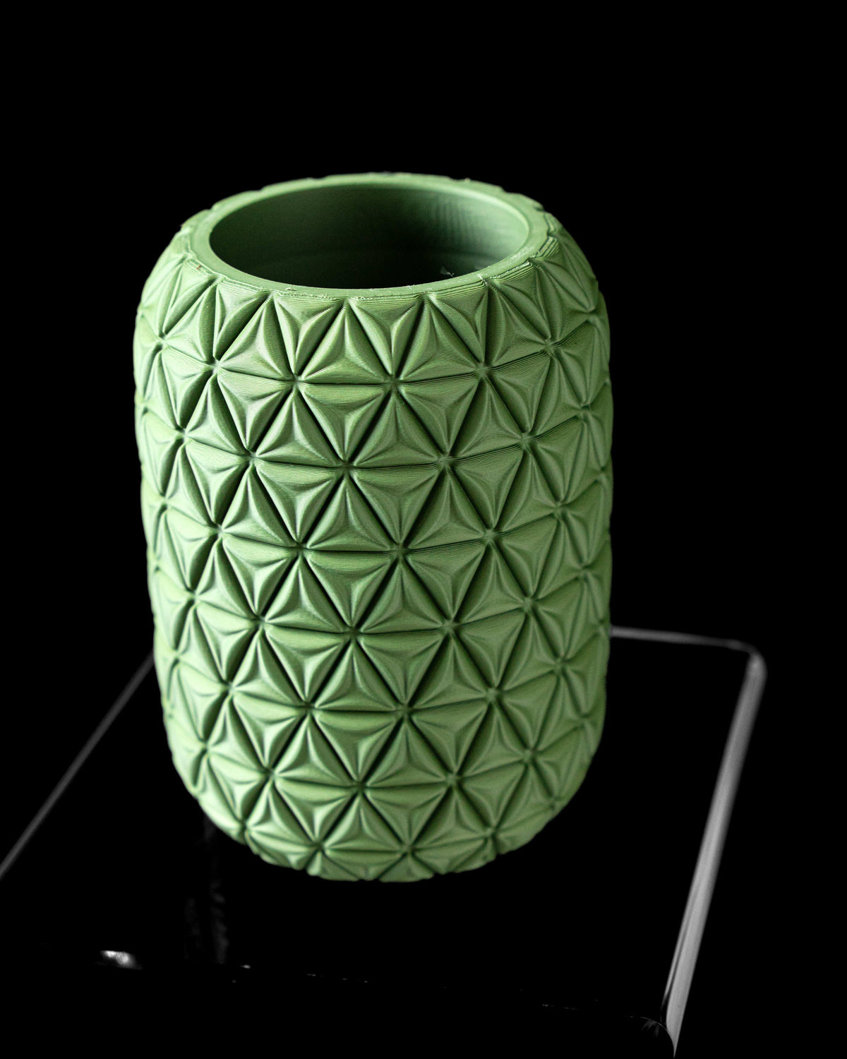 Trivo triangle-textured vase for flowers, product view 5