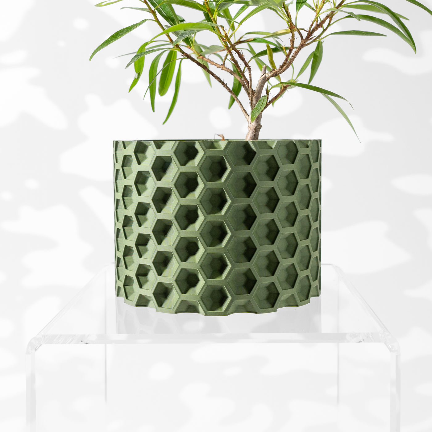 Armos geometric indoor planter, product view 1
