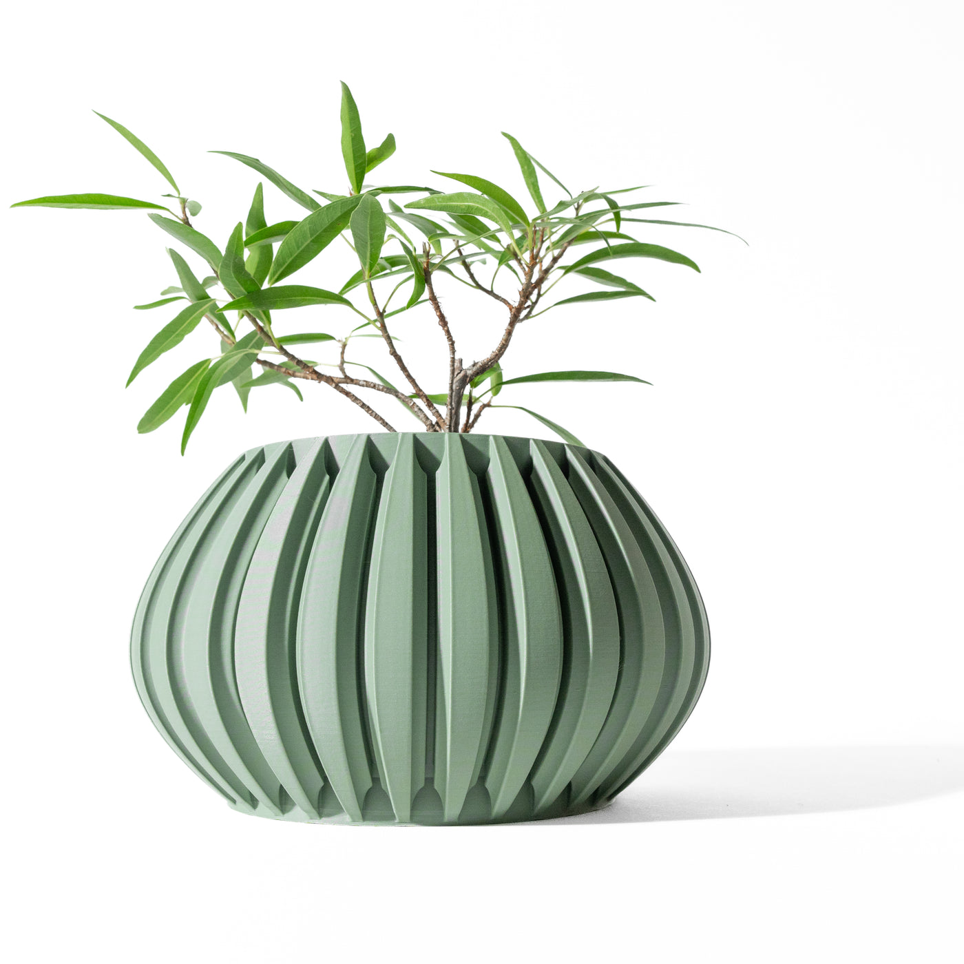 Leno layered indoor planter, product view 2