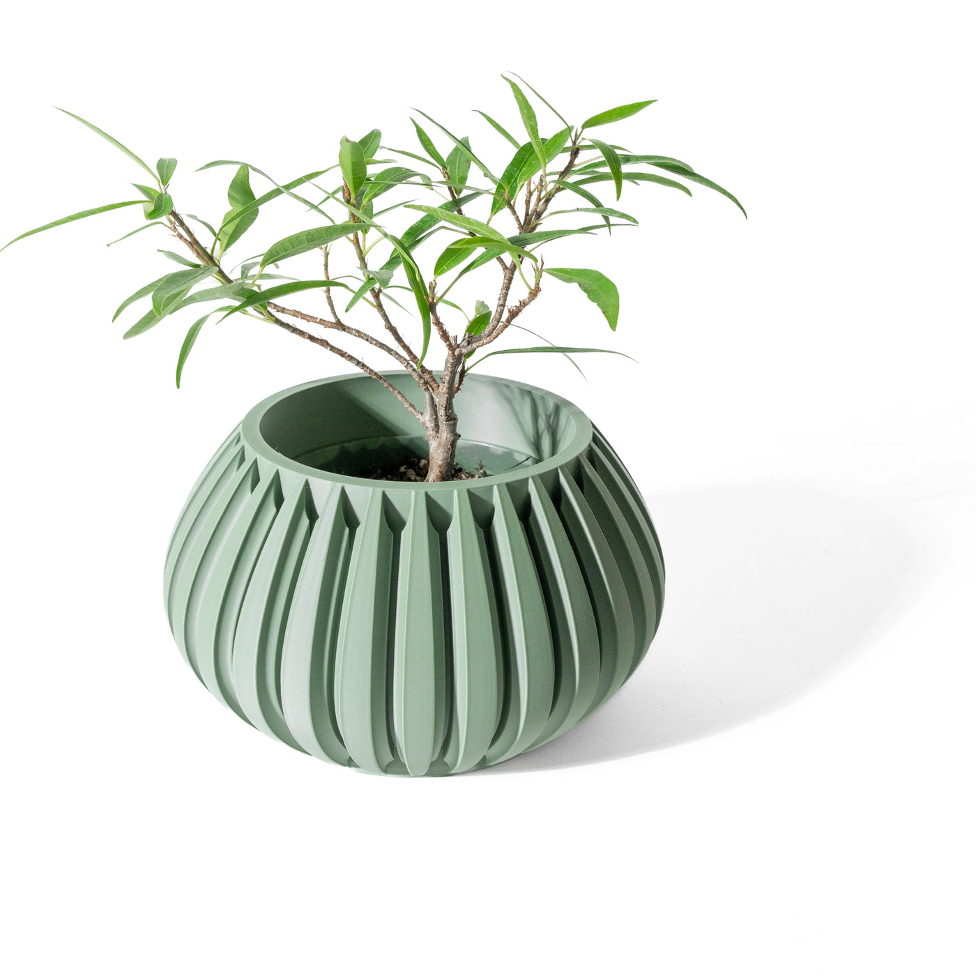 Leno layered indoor planter, product view 3
