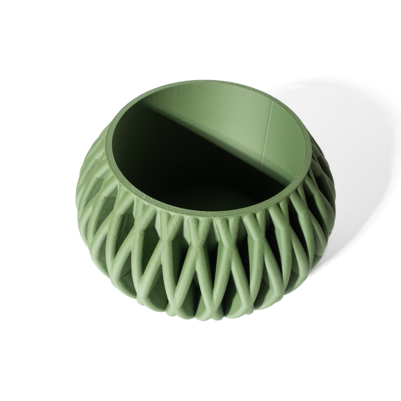 Maka woven texture indoor planter, product view 5