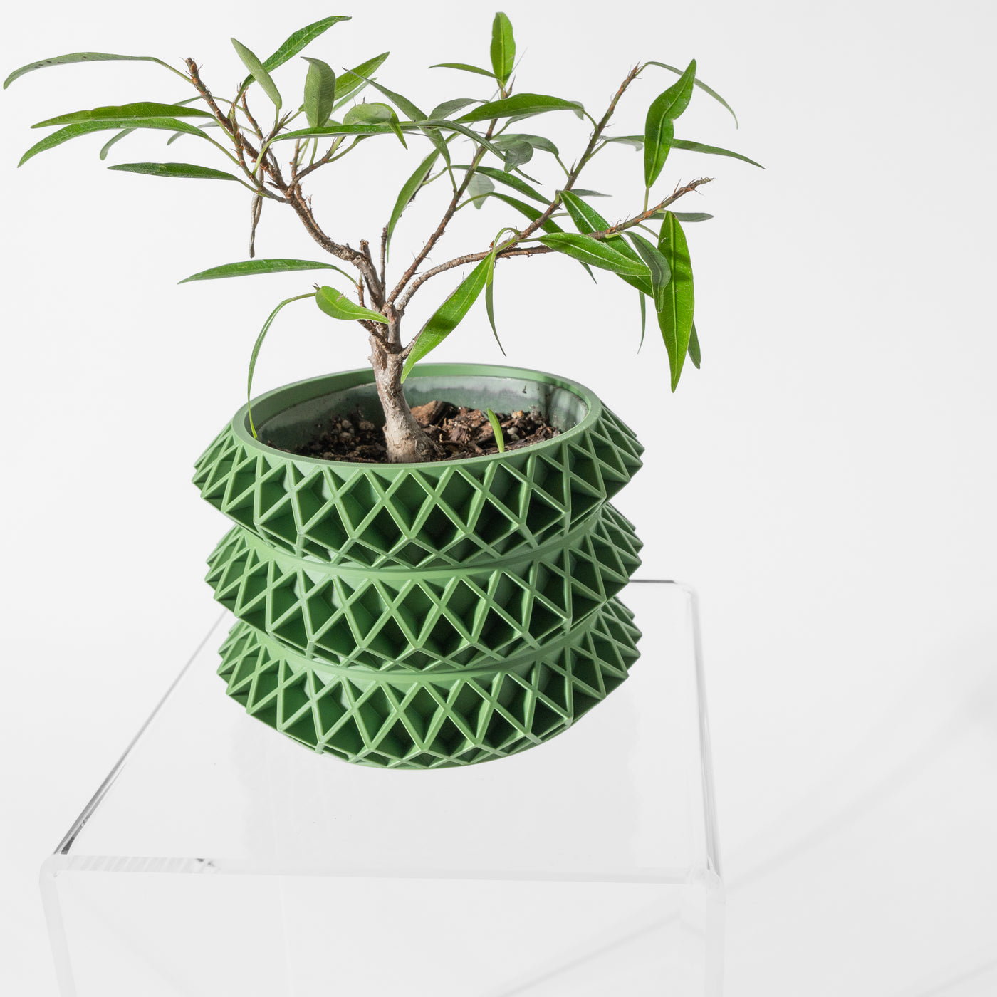 Tomo woven texture indoor planter, product view 7