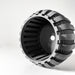 Black 3D printed orchid planter with matching tray, ideal for geometric orchid decor and planter with drainage for modern spaces