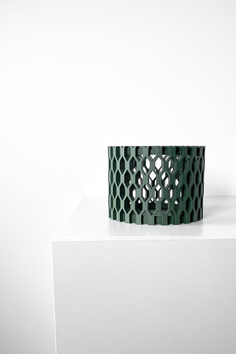 Unique orchid planter with futuristic form, perfect statement planter for shelf, desk, or windowsill.