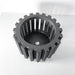 Compact 3D printed orchid pot with vertical ridges, geometric design for modern indoor planter collections