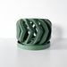 3D printed orchid planter with drainage in modern minimalist design, perfect for geometric decor and orchid gift display