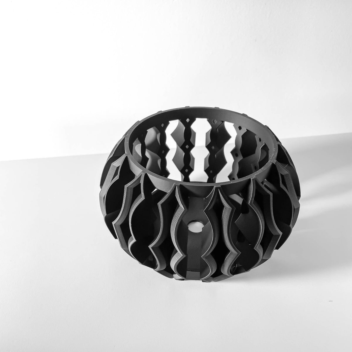 Luvo soft wave openwork ventilated orchid pot, bottom tray view
