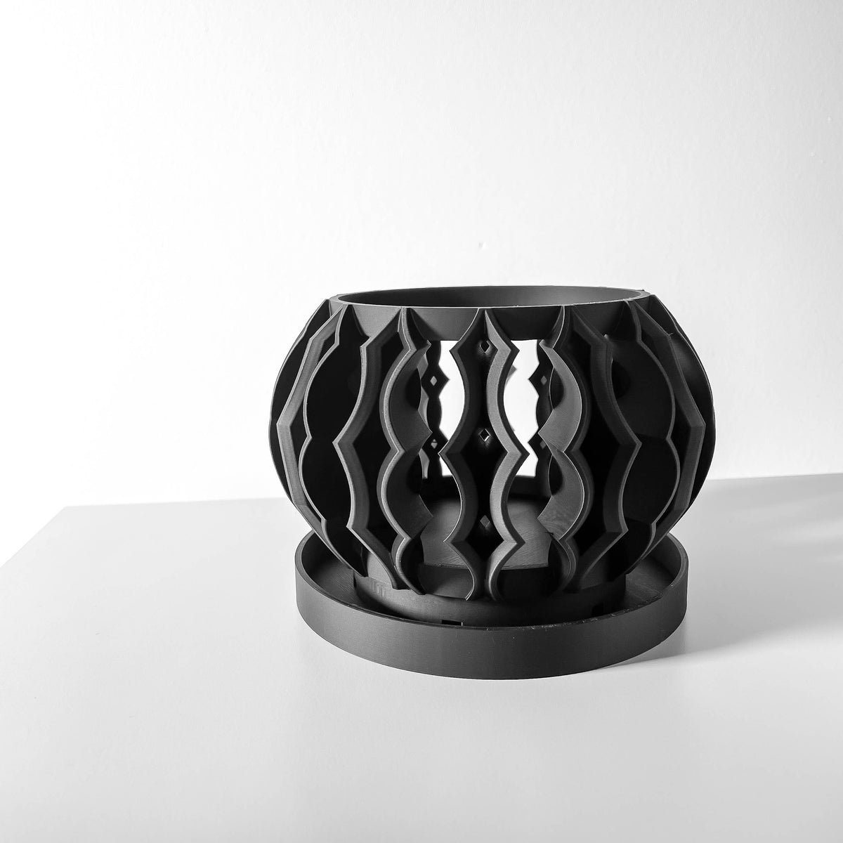 Luvo soft wave openwork ventilated orchid pot, openwork detail