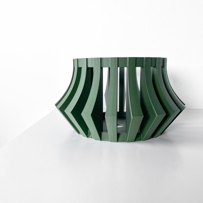 Artistic orchid pot with open geometric form, a great choice for small space planter or orchid decor