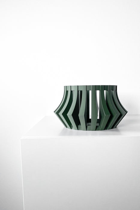 Green eco-friendly orchid planter with smart drainage, part of statement planter collection