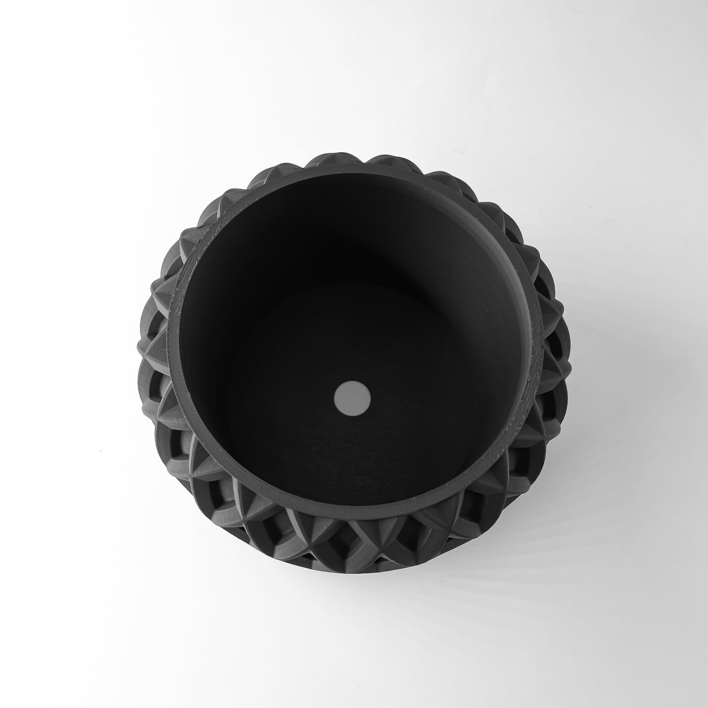 Kinao woven texture indoor planter, product view 6