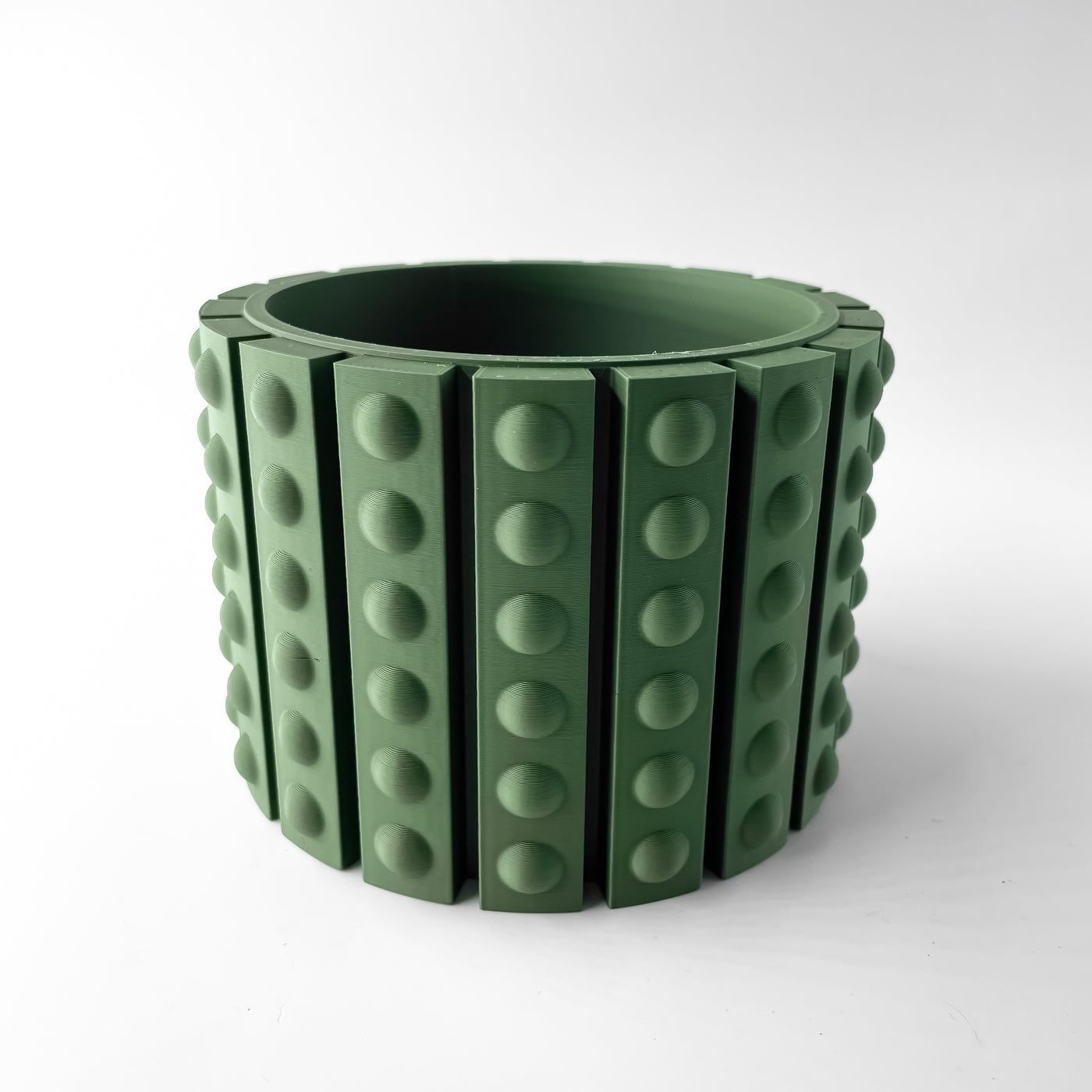 Belio ribbed indoor planter, product view 4