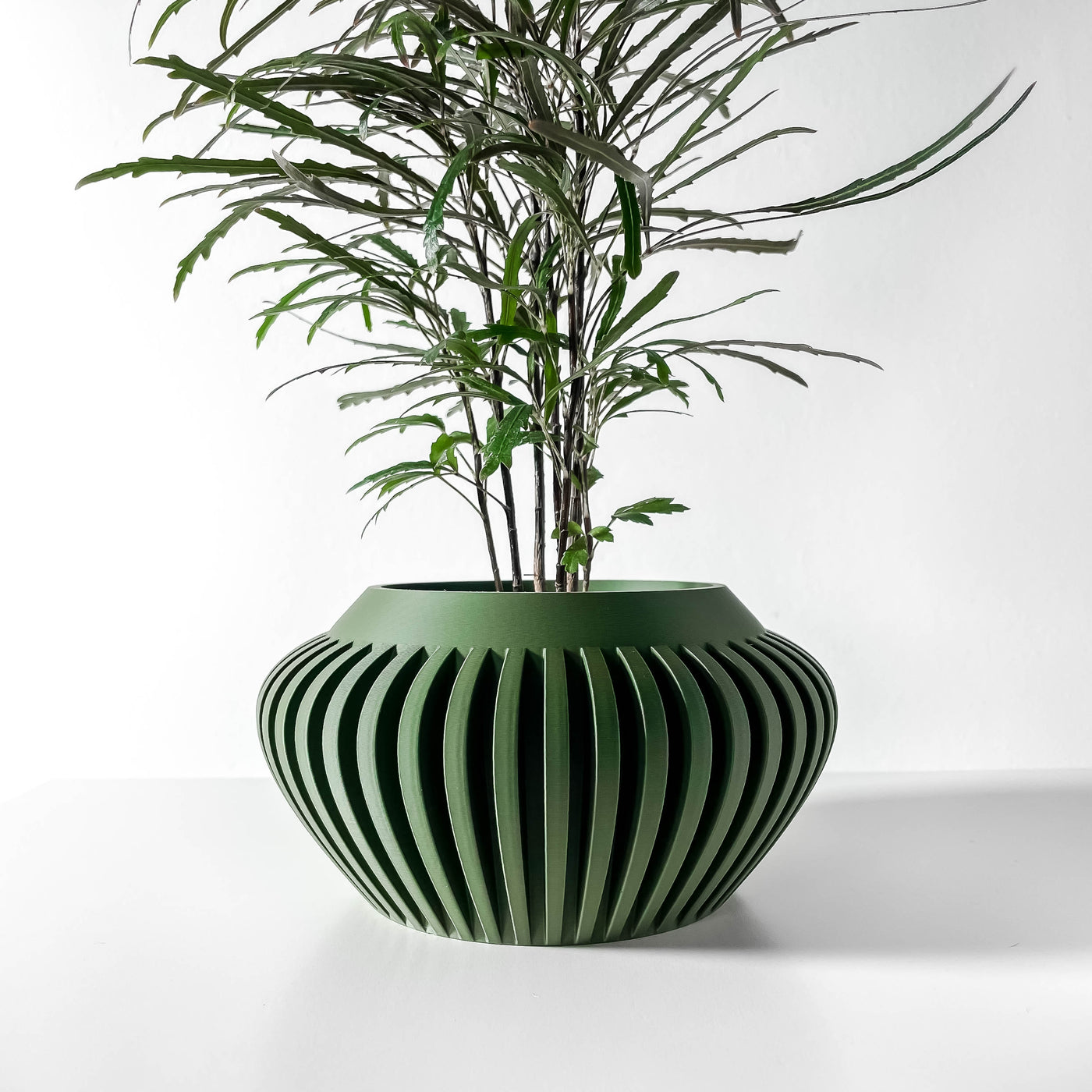 Caios textured indoor planter, product view 1