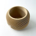 Top view of designer 3D printed planter pot showing planting hole and smooth inner contour, ideal for tabletop or windowsill plant arrangements