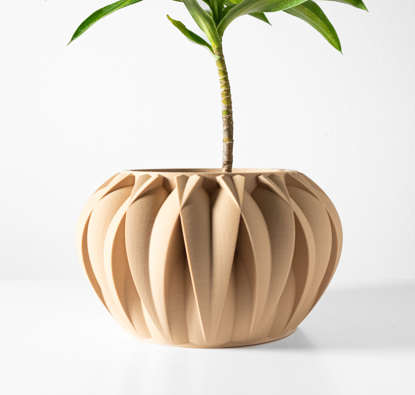 Halden sculptural indoor planter, product view 2