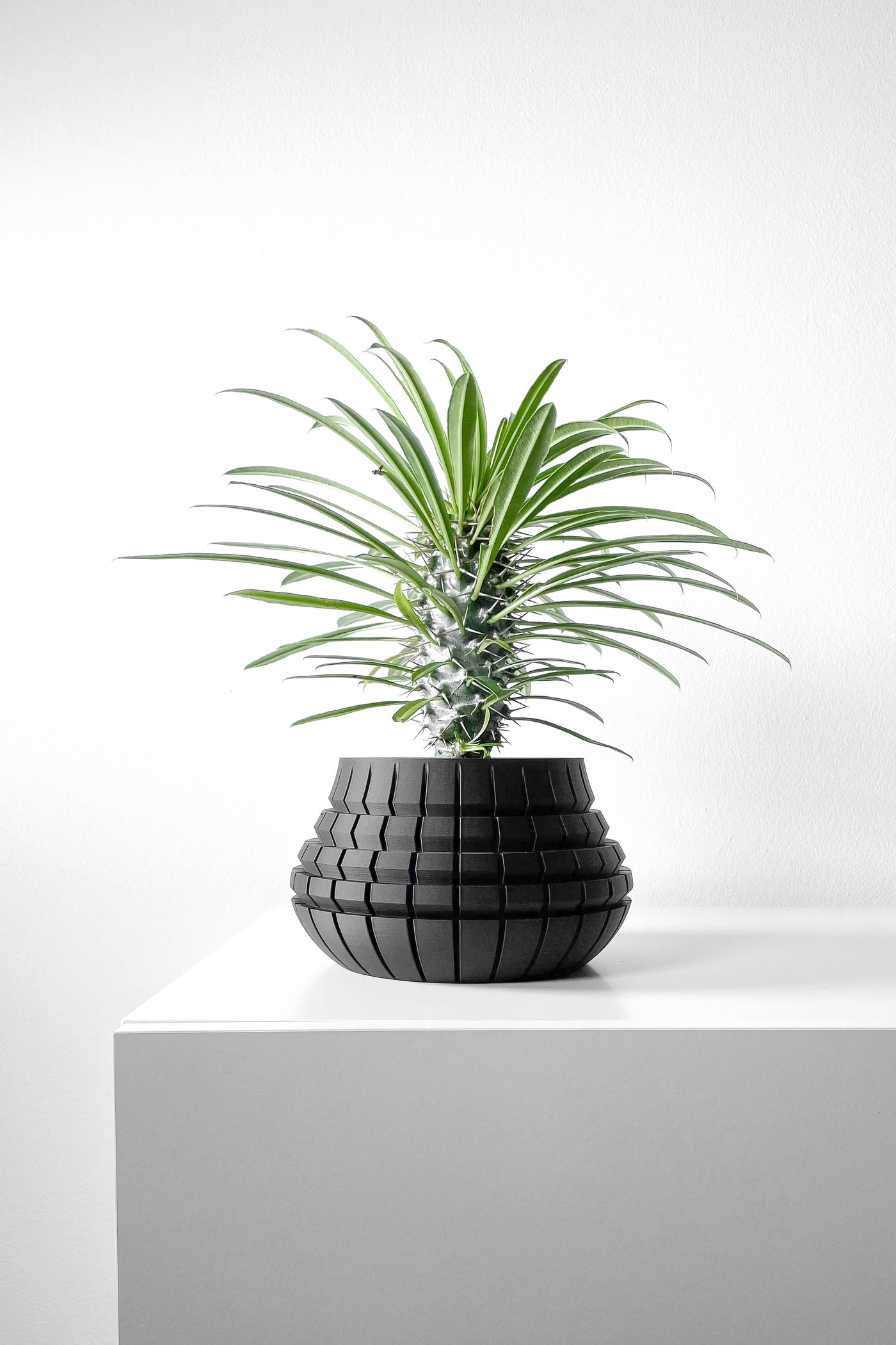 Ivane geometric indoor planter, product view 2