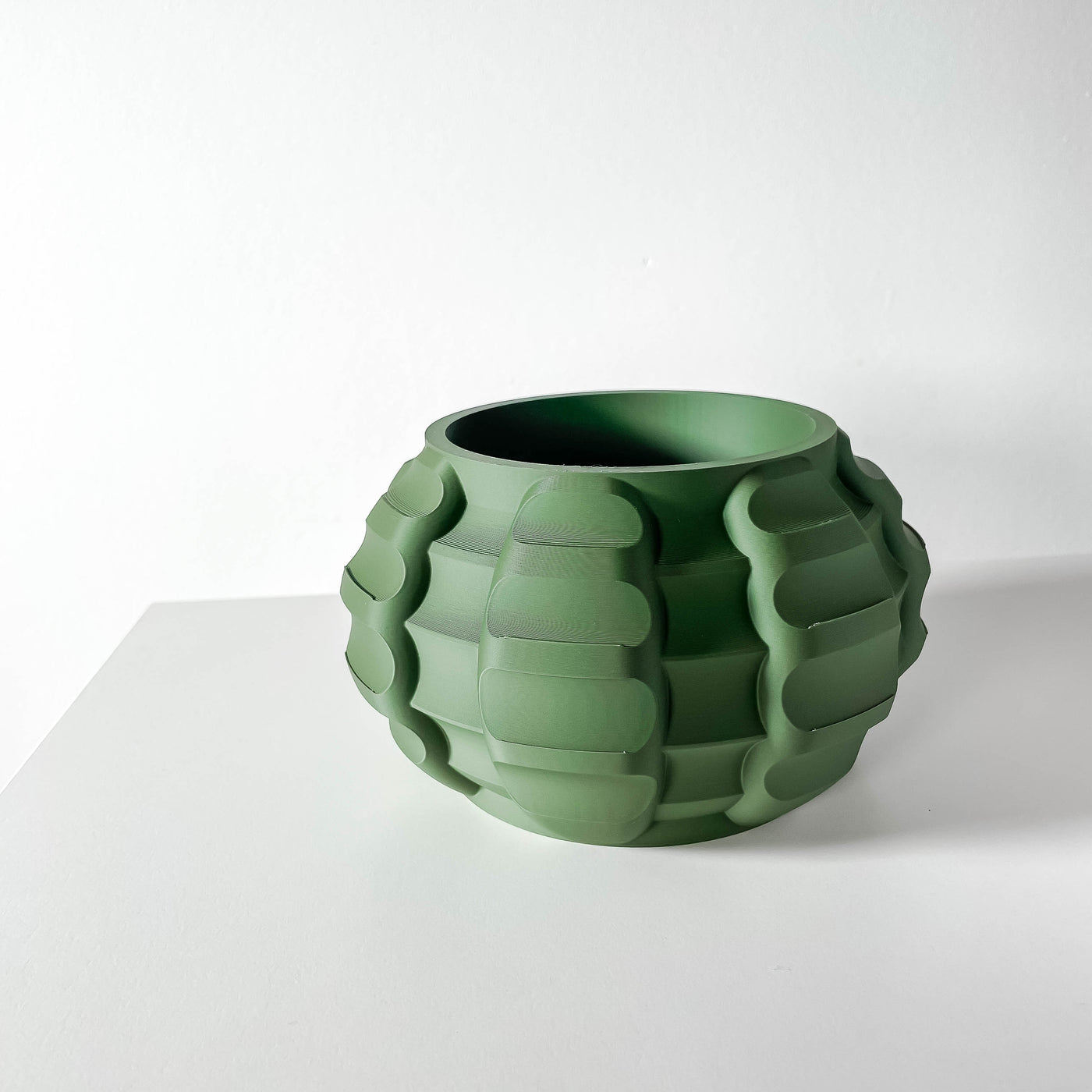 Jute textured indoor planter, product view 4