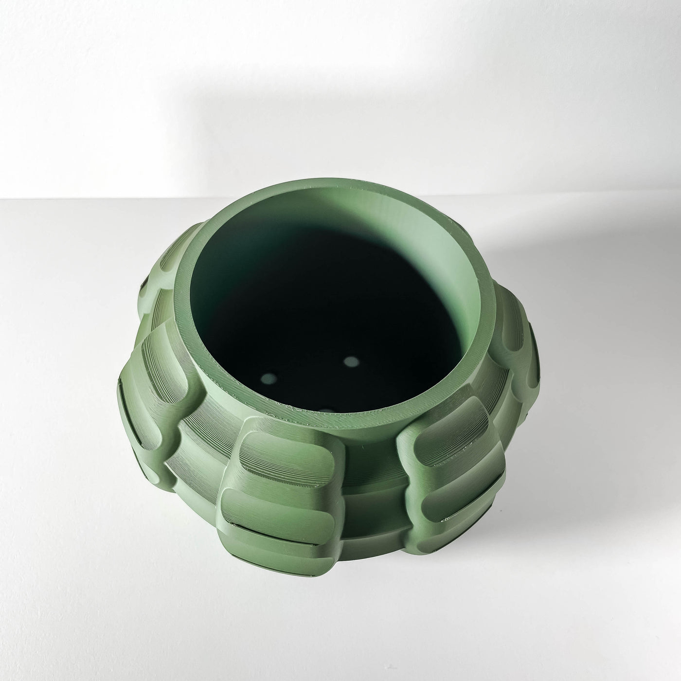 Jute textured indoor planter, product view 5