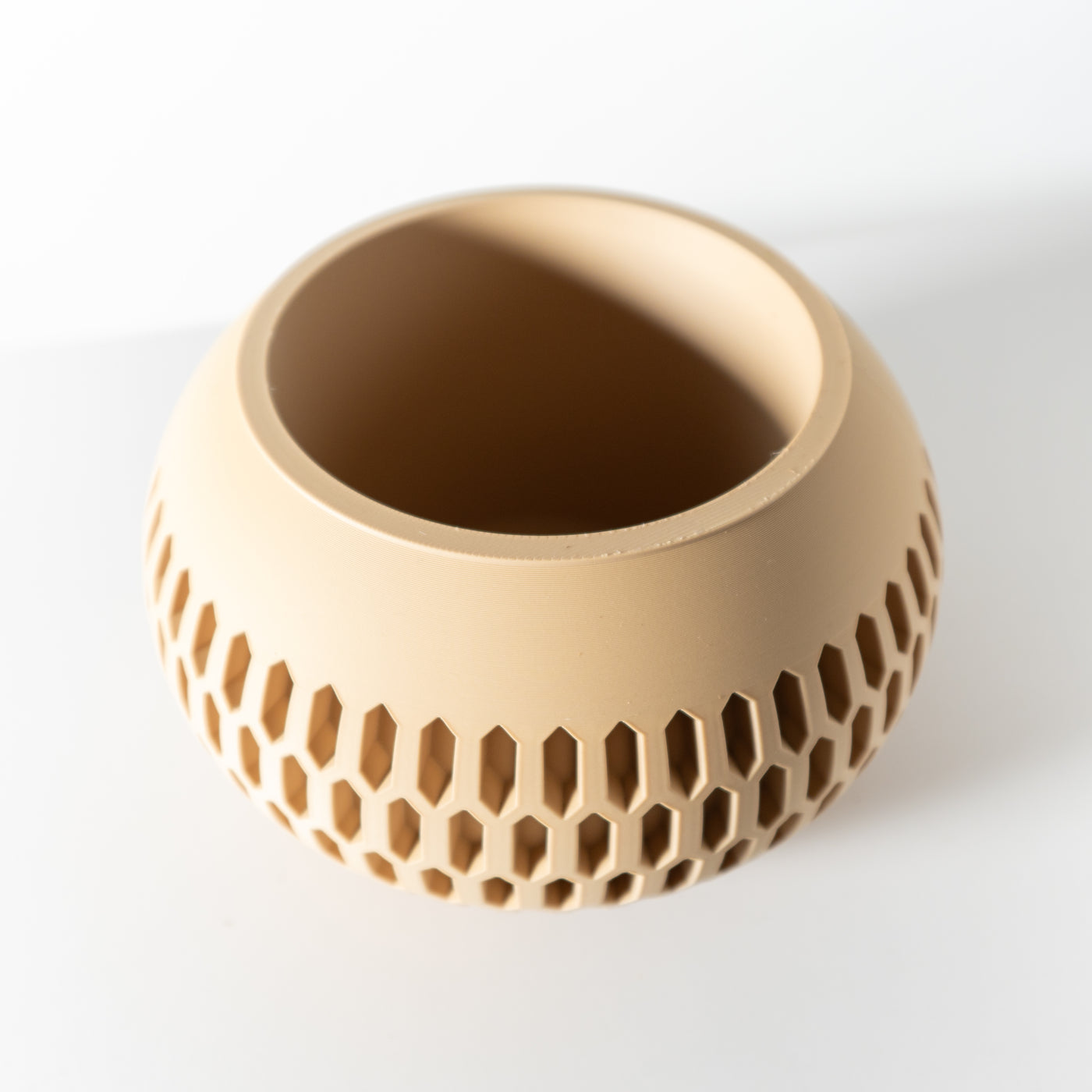 Mervis woven texture indoor planter, product view 5