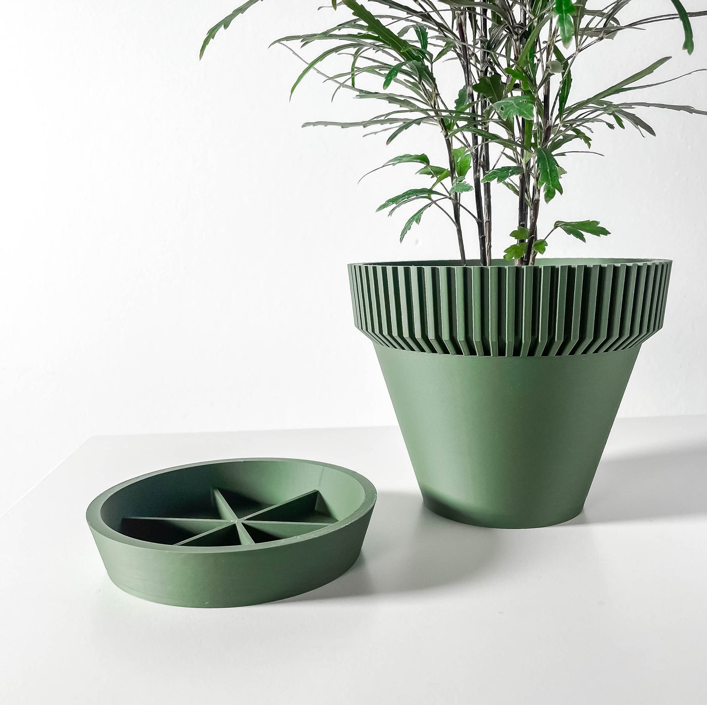 Nari layered indoor planter, product view 2