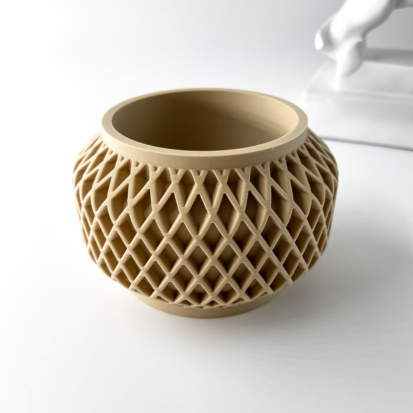Orto woven texture indoor planter, product view 4