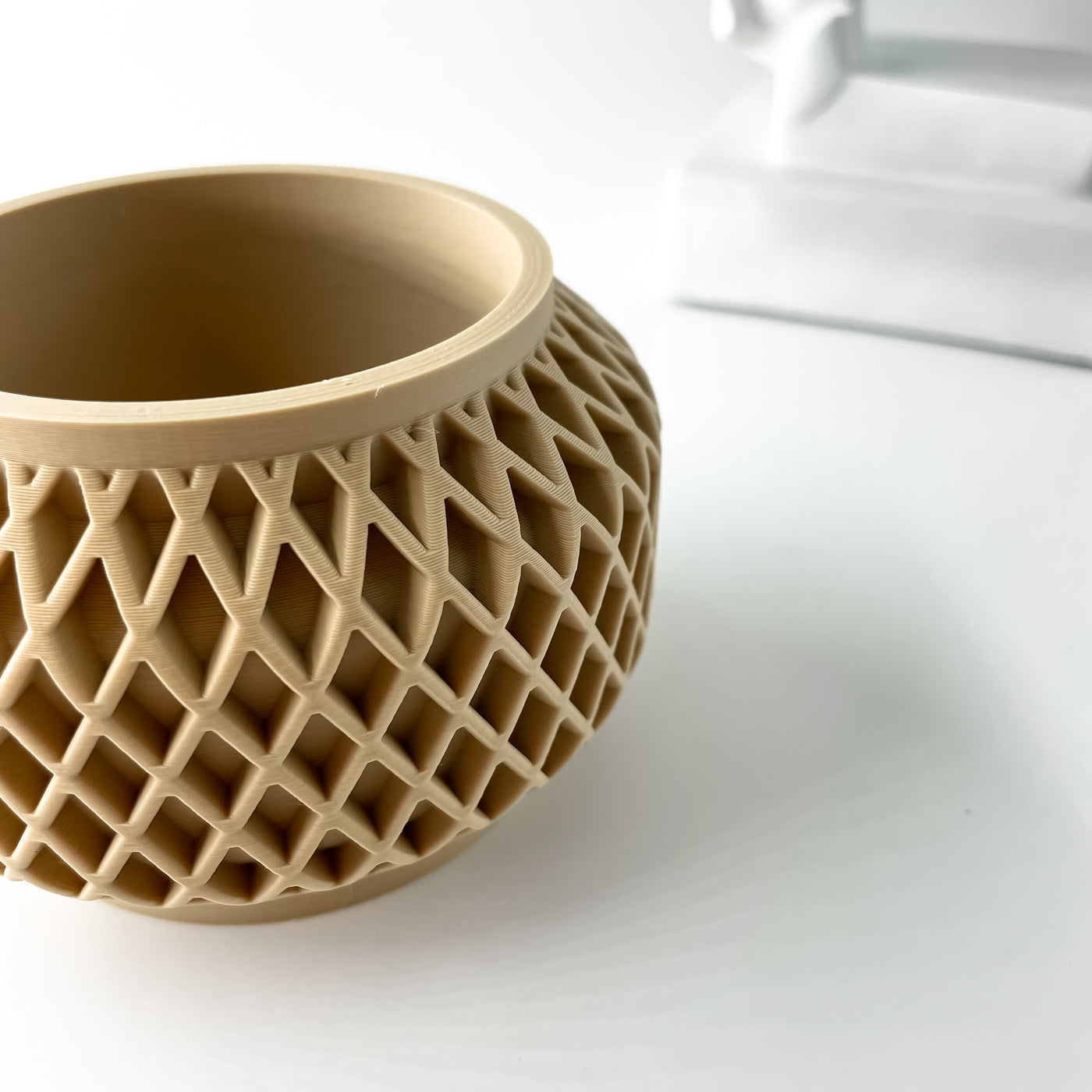 Orto woven texture indoor planter, product view 5