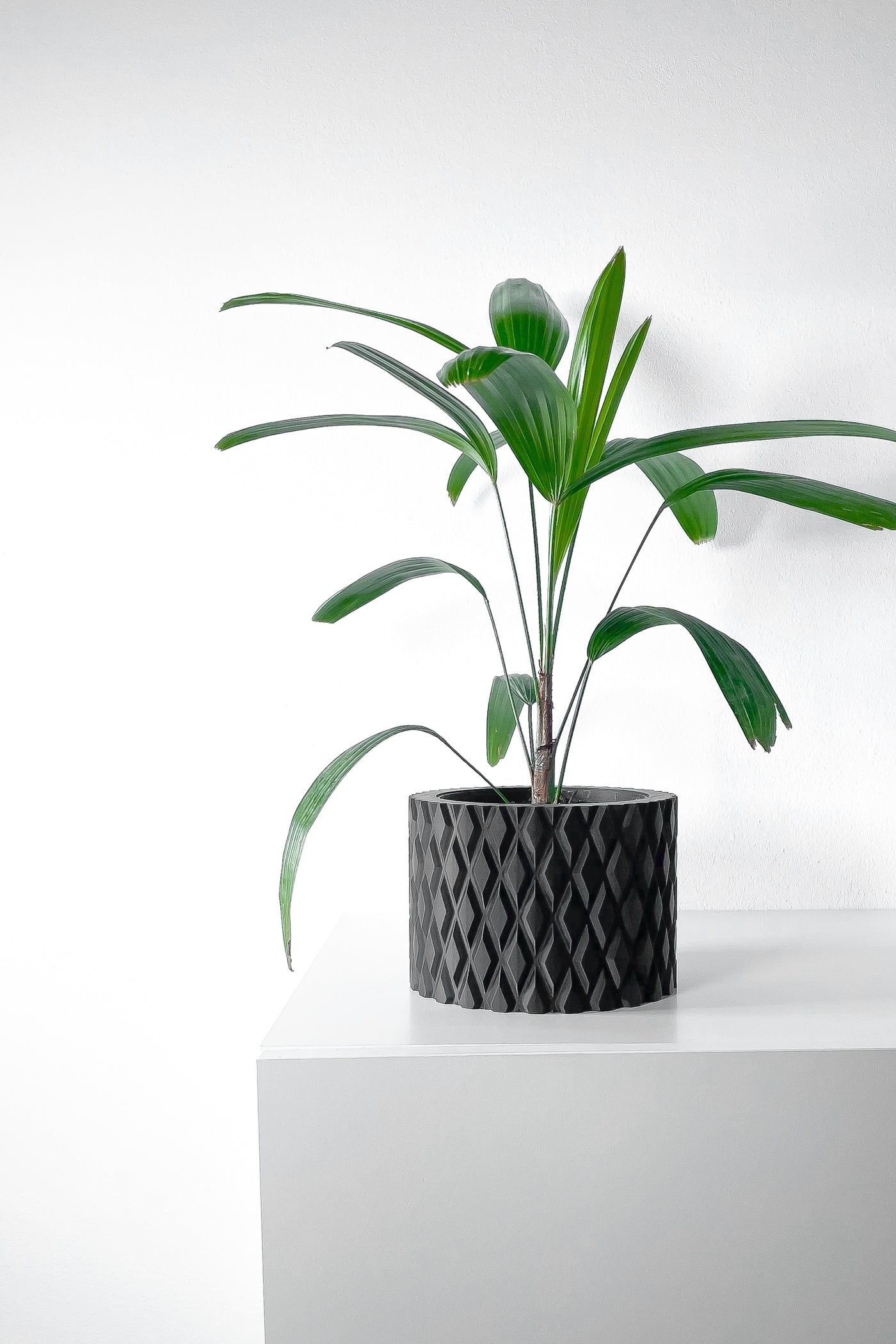 Pexil woven texture indoor planter, product view 3
