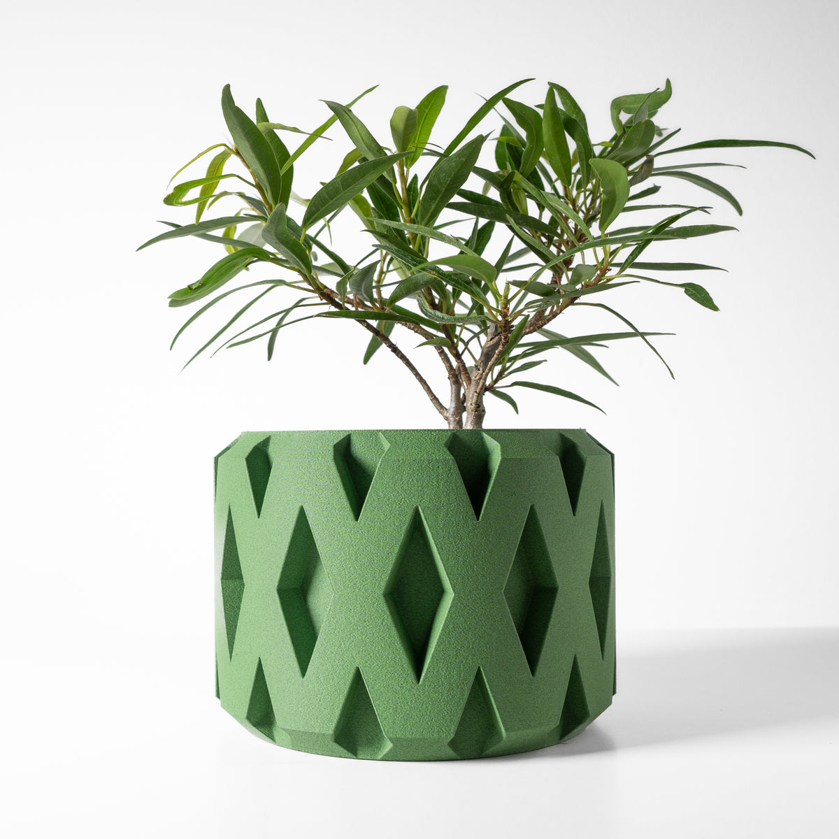 Rano ribbed indoor planter, product view 1