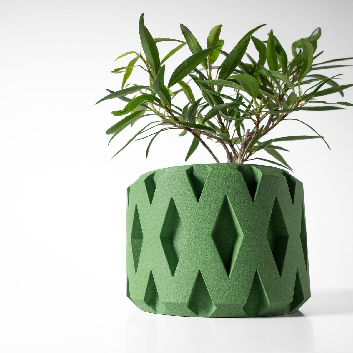 Rano ribbed indoor planter, product view 2