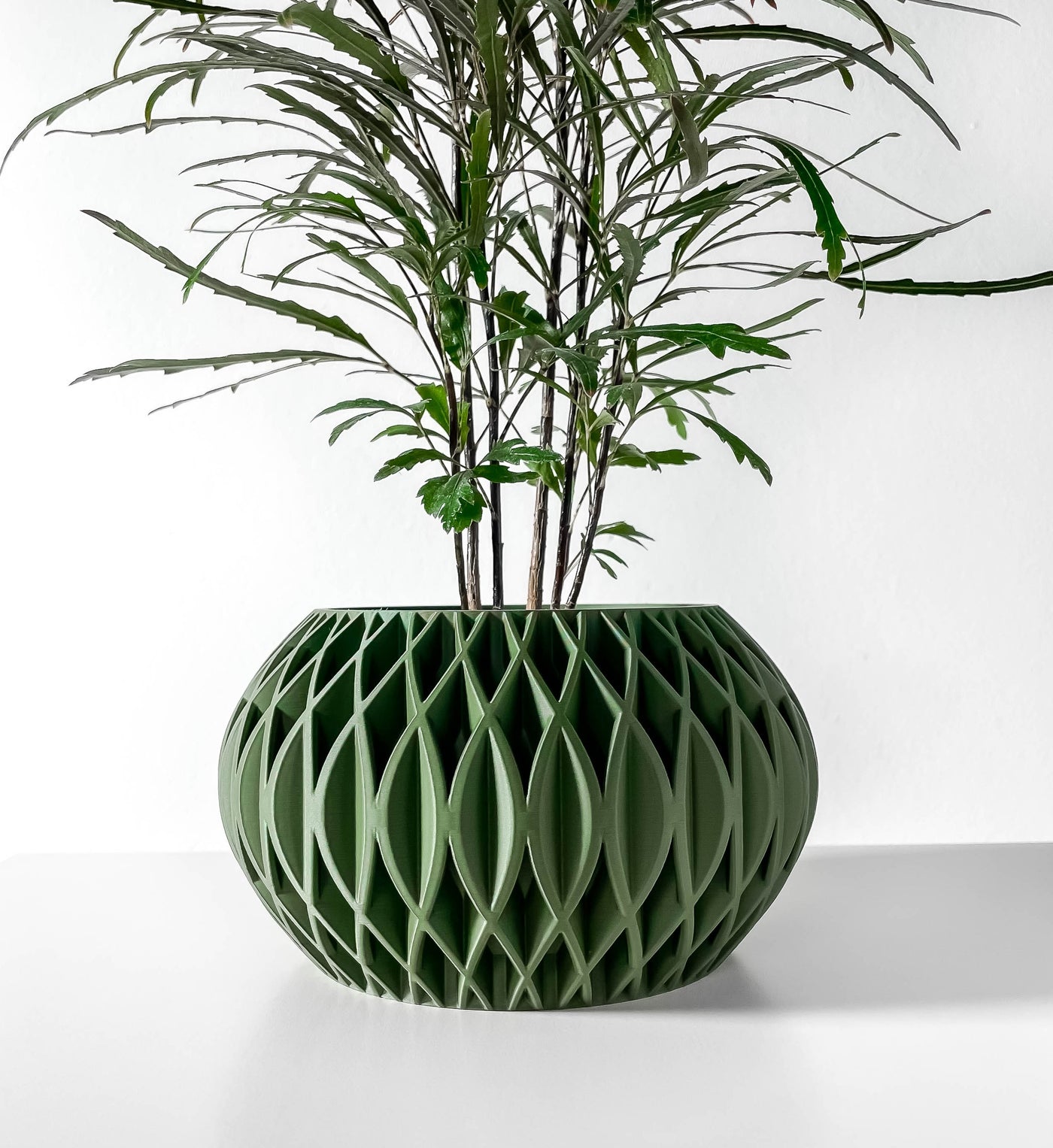 Revan woven texture indoor planter, product view 6