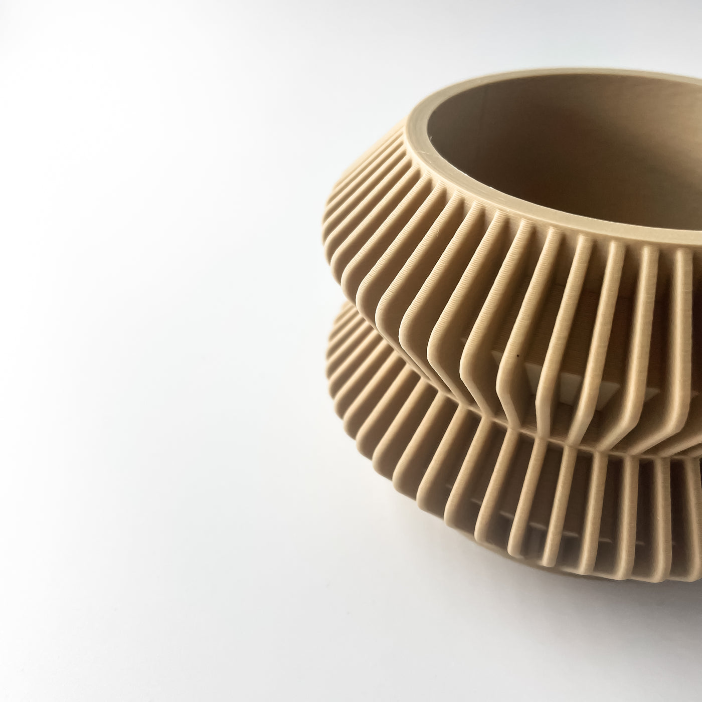 Rodel ribbed indoor planter, product view 8