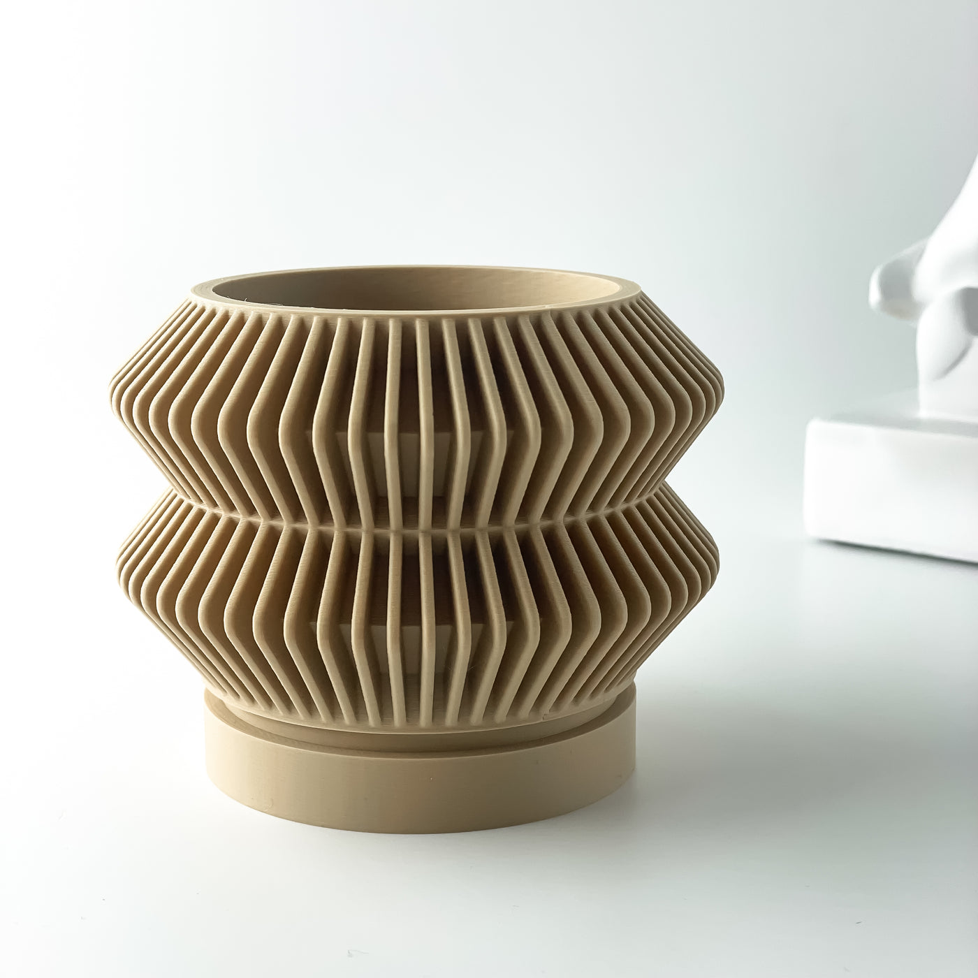 Rodel ribbed indoor planter, product view 9