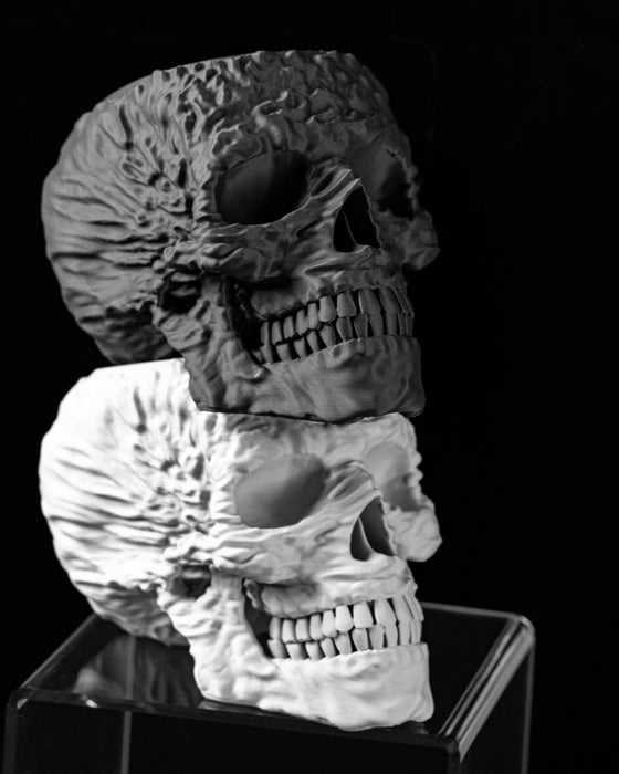 Planter Pot "Skull" - size | color options | with Drainage Hole