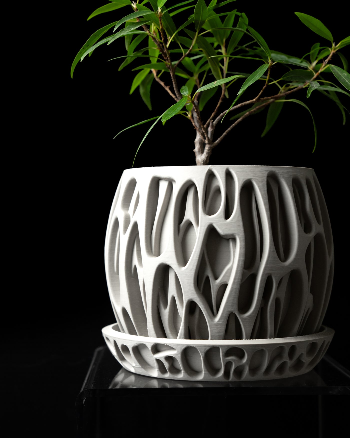 Slime woven texture indoor planter, product view 5