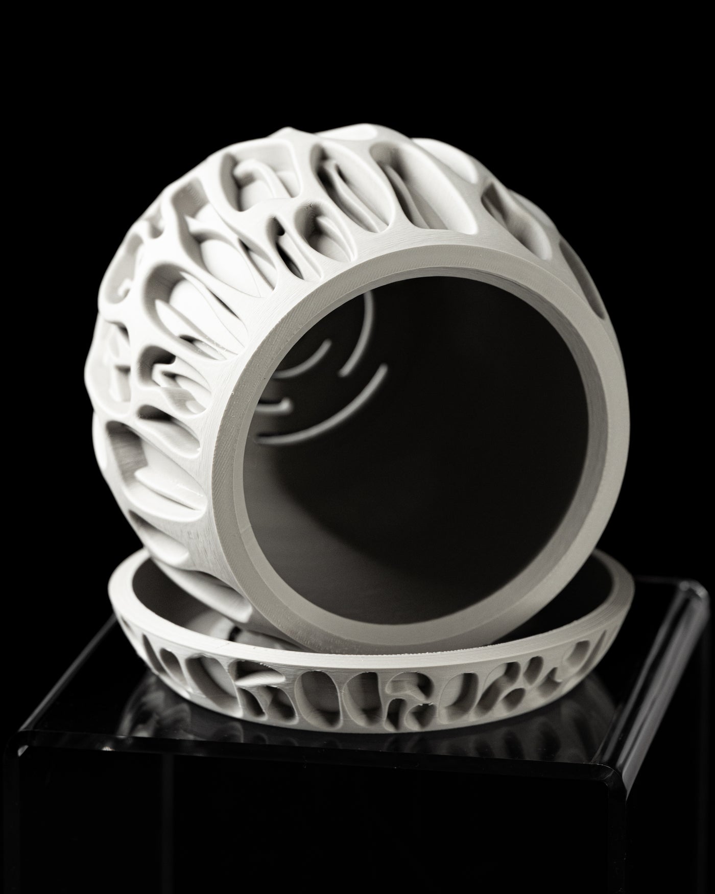 Slime woven texture indoor planter, product view 7